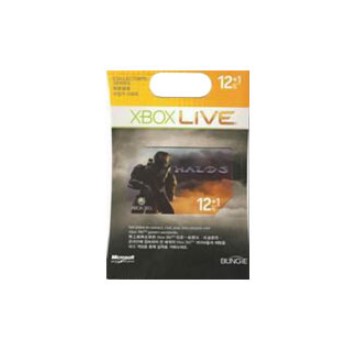 Xbox Live 12+1 Month Gold Card V Halo 3 (Xbox Live 12+1 Ӥ|d V ̫@3)